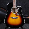 Epiphone DR500 Acoustic Guitar - Sunburst w/Hard Case - 2nd Hand