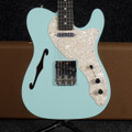 Fender American Thinline Telecaster - Daphne Blue w/Hard Case - 2nd Hand