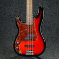 Squier Standard Precision Bass, Left Handed - Red Burst - 2nd Hand