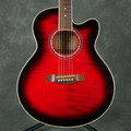 Ibanez AEL20E Electro-Acoustic Guitar - Trans Red - 2nd Hand