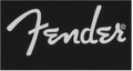 Fender Spaghetti Logo Mens T Shirt - Black w/White Logo - S