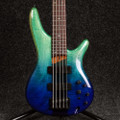 Ibanez SR875 5 String Bass - Blue Reef Gradation - 2nd Hand
