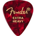 Fender 351 Shape Premium Picks, Red Moto, Extra Heavy, 12 Pack