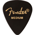 Fender 351 Shape Premium Picks, Black, Medium, 12 Pack