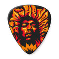 Jim Dunlop JHP14HV Jimi Hendrix 69 Psych Series Voodoo Fire Guitar Pick, 6 Pack