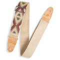 Levy's Prints Series Natural Hemp 2" Guitar Strap - Tribal