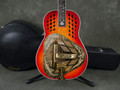 Ozark 3517 Tricone Resonator Guitar - Cherry Sunburst w/Hard Case - 2nd Hand