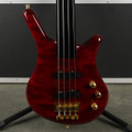 Warwick Thumb 4-String Fretless Bass - Red w/Flight Case - 2nd Hand