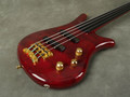 Warwick Thumb 4-String Fretless Bass - Red w/Flight Case - 2nd Hand