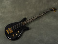 Warwick Custom Thumb 4-String Bass - Black - Dragon Inlay w/Case - 2nd Hand