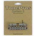 TonePros T3BT Metric Tuneomatic Bridge, Notced Saddles - Nickel