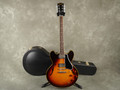 ESP Edwards E-SA-135LTS Semi-Hollow Guitar - Tobacco Sunburst w/Hard Case - 2nd Hand