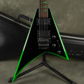 Jackson X Series RRX24 - Black & Green Bevels w/Hard Case - 2nd Hand