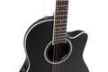 Ovation Applause E-Acoustic AB28 Super Shallow Bowl Cutaway - Black Satin