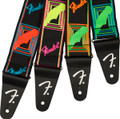 Fender Neon Monogrammed Strap - Blue and Orange