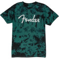 Fender Tie Dye Logo T-Shirt, Blue, Small