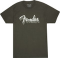 Fender Reflective Ink Logo T-Shirt, Charcoal, Small