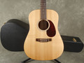 Martin Custom Dreadnought Acoustic Guitar - Natural w/Hard Case - 2nd Hand