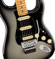 Fender American Ultra Luxe Stratocaster Floyd Rose HSS - Silverburst