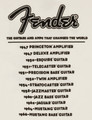 Fender World Tour T-Shirt, Vintage White, XXL