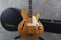 Epiphone Jack Casady Bass Guitar - Gold w/Hard Case - 2nd Hand