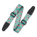 Levy's Print Series Polyester 2" Guitar Strap - Flamingos Motif