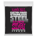 Ernie Ball Super Slinky Stainless Steel Guitar Strings, 9-42