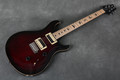 PRS SE Custom 24 Electric Guitar - Trans Red w/Gig Bag - 2nd Hand (116375)