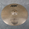 Sabian AAX 20" Stage Ride Cymbal - 2nd Hand (117620)