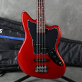 Squier Jaguar Bass Short Scale - Cherry Red - Gig Bag - 2nd Hand