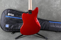 Squier Jaguar Bass Short Scale - Cherry Red - Gig Bag - 2nd Hand