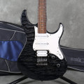 Yamaha Pacifica 212VQM - Quilted Maple Trans Black - Gig Bag - 2nd Hand