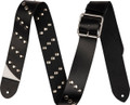 Jackson Metal Stud Leather Strap, Diagonal Stud - Black