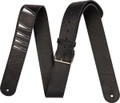 Jackson Shark Fin Leather Strap - Black and White