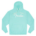 Fender Spaghetti Logo Hoodie, Daphne Blue - Small