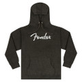 Fender Spaghetti Logo Hoodie, Grey Heather - Small