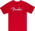 Fender Spaghetti Logo T-Shirt, Dakota Red - Small