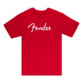 Fender Spaghetti Logo T-Shirt, Dakota Red - Large