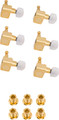 Fender Deluxe Cast/Sealed Guitar Tuning Machines with Pearl Button Set