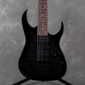 Ibanez RG Series GRG7221QA 7-String Guitar - Transparent Black - 2nd Hand