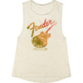 Fender Starcaster Women's Sleeveless T-Shirt, Natural - Medium