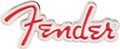 Fender Red Logo Enamel Pin