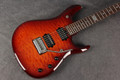 Ernie Ball Music Man John Petrucci JP6 BFR Dragon Blood Quilt - Case - 2nd Hand