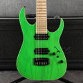 Ibanez RGR5227MFX Prestige 7-String - Trans Fluorescent Green - Case - 2nd Hand
