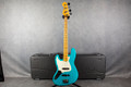 Fender Professional II Jazz Bass Left Handed - Miami Blue - Hard Case - 2nd Hand