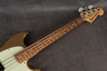 Fender Mustang Bass PJ - Firemist Gold - Hard Case - 2nd Hand