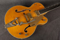 Gretsch G6120AM Chet Atkins Gold Hardware - Flame Natural - Hard Case - 2nd Hand