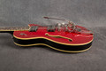 Duesenberg Starplayer TV - Candy Apple Red Sparkle - Hard Case - 2nd Hand