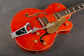 Gretsch G6120-DSV 1957 Duane Eddy - Relic - Orange - Hard Case - 2nd Hand