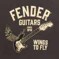 Fender Wings To Fly T-Shirt - Vintage Black - Large